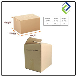 Small Cardboard Shipping Box (25*19.5*24cm)