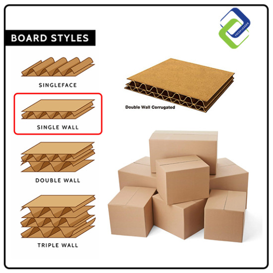 Small Cardboard Shipping Box (25*19.5*24cm)
