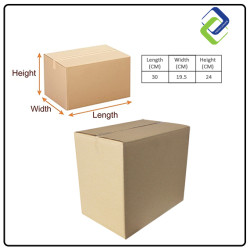 Small Cardboard Shipping Box (30*19.5*26cm)