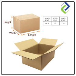 Cardboard Shipping Box (44.5*32*20cm)