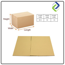 Medium Cardboard Shipping Box (44.5*32*33cm)