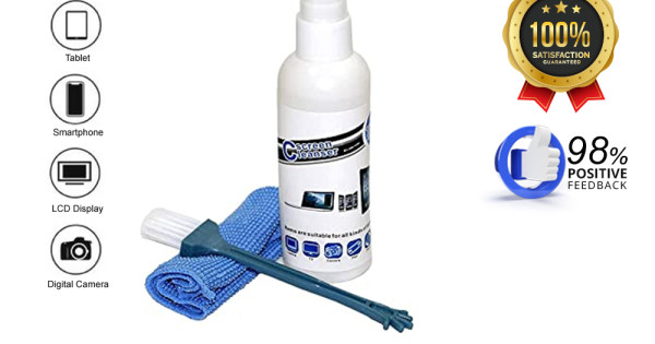 Computer Screen Cleaning Solution Fresh Leader: Professional LCD Screen Cleaning Solution - 3-in-1 Laptop ...