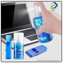 Effective 3-in-1 Cleaning Solution: PC, Laptop, Keyboard, Monitor Antibacterial Kit