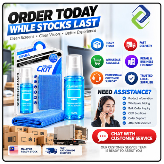 Screen Cleaning Kit 120ml with Microfiber Cloth
