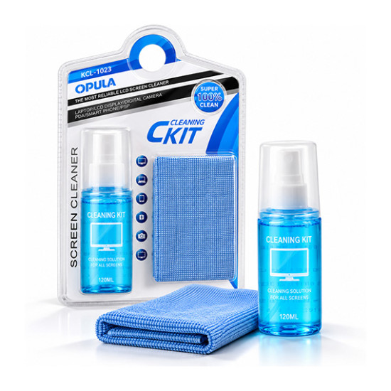 Screen Cleaning Kit 120ml with Microfiber Cloth