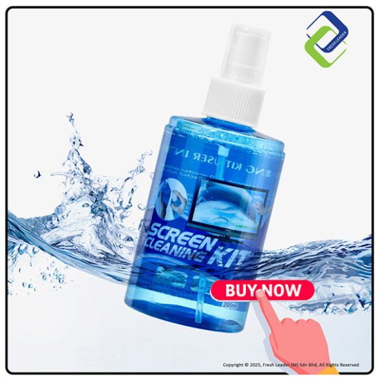Alcohol-Free Screen Cleaner with Microfiber Cloth – Perfect for Monitors & Glass Surfaces Alcohol-Free Screen Cleaner with Microfiber Cloth – Perfect for Monitors & Glass Surfaces