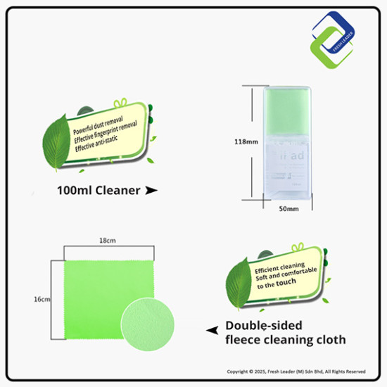 Opula LCD Screen Cleaning Kit for Smartphone & Tablet – Anti-Fingerprint & Anti-Bacterial