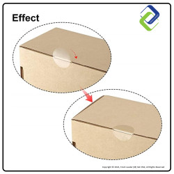 Clear Round Sticker 15mm (10,000 pcs)