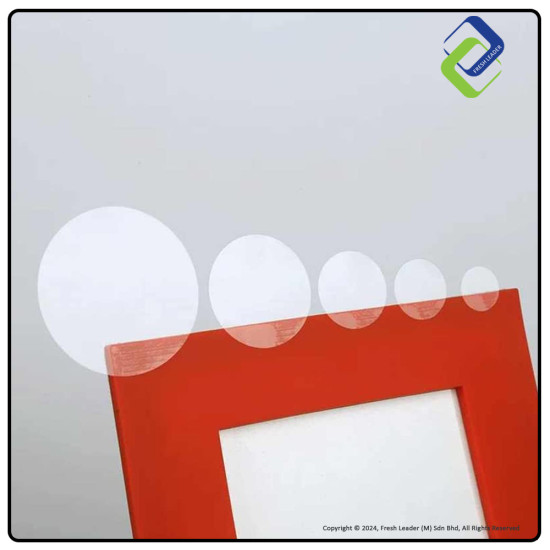 Clear Round Sticker 20mm (10,000 pcs)