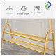 Space-Saving Double Layer Clothes Rack Black (150x150x40cm)