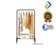 Space-Saving Black Clothes Rack with Single Pole – Strong Hanging Organizer 130x60x40cm