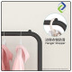 Space-Saving Black Clothes Rack with Single Pole – Strong Hanging Organizer 130x60x40cm