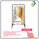 Space-Saving Black Clothes Rack with Single Pole – Strong Hanging Organizer 130x60x40cm