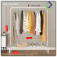 Compact Hanging Solution: Single Pole Clothes Rack (150x110x40cm)