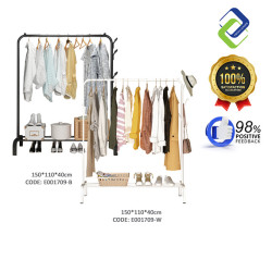 Clothes & Hat Hanging Stand – Sturdy Single Pole Organizer Rack for Home 150x110x40cm