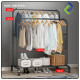 Double Pole Hanging Organizer for Clothes | 150x110x54cm Wardrobe Rack Double Pole Hanging Organizer for Clothes | 150x110x54cm Wardrobe Rack