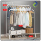 Double Pole Hanging Organizer for Clothes | 150x110x54cm Wardrobe Rack Double Pole Hanging Organizer for Clothes | 150x110x54cm Wardrobe Rack