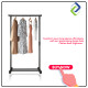 Space-Saving Single Pole Clothes Rack Organizer | 120x60x46cm Space-Saving Single Pole Clothes Rack Organizer | 120x60x46cm
