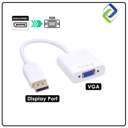 1080P Display Port to VGA Male to Female Video Converter Adapter Cable without Audio Support