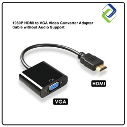 1080P HDMI to VGA Video Converter Adapter Cable without Audio Support