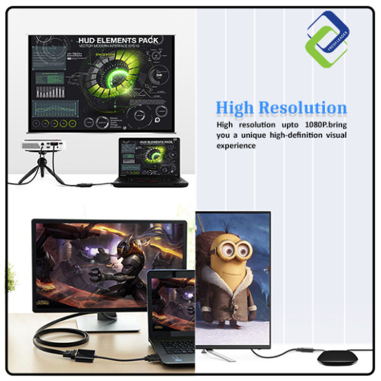 1080P HDMI to VGA Video Converter Adapter Cable without Audio Support 1080P HDMI to VGA Video Converter Adapter Cable without Audio Support