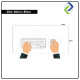 Ultra-Thick Napa Pattern Mouse Pad Size 40cm x 80cm