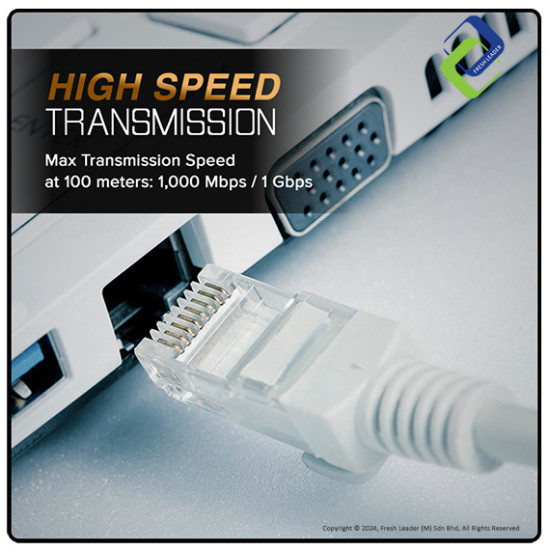 INFINEO Cat5e RJ45 Ethernet LAN Cable – 5 Meter High-Speed Network Cable for Reliable Connectivity INFINEO Cat5e RJ45 Ethernet LAN Cable – 5 Meter High-Speed Network Cable for Reliable Connectivity
