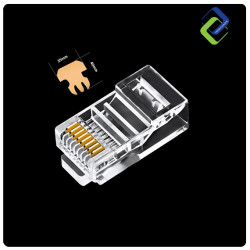 Infineo Cat6 RJ45 Connectors, 10-Pack – Premium Pure Copper with 3-Pin Technology for Superior Networking