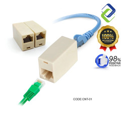 RJ45 Ethernet Coupler Female to Female – CAT5/CAT6 LAN Cable Connector 8P8C