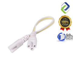 Durable 3 Pin LED Tube Wire, 20cm Double-End Connector for T4, T5, T8 Lighting