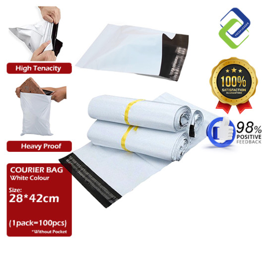 White Plastic Mailing Bag - Self Sealing White Plastic Mailing Bag - Self Sealing