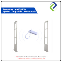 EAS AM 58 KHz Anti Theft Security Tag with Lanyard loop function