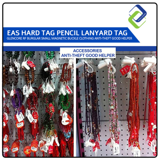 EAS AM 58 KHz Anti Theft Security Tag with Lanyard loop function EAS AM 58 KHz Anti Theft Security Tag with Lanyard loop function