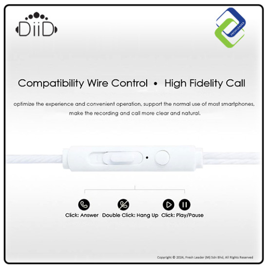 DiiD Music In-Ear Earphone with Mic ID13 DiiD Music In-Ear Earphone with Mic ID13