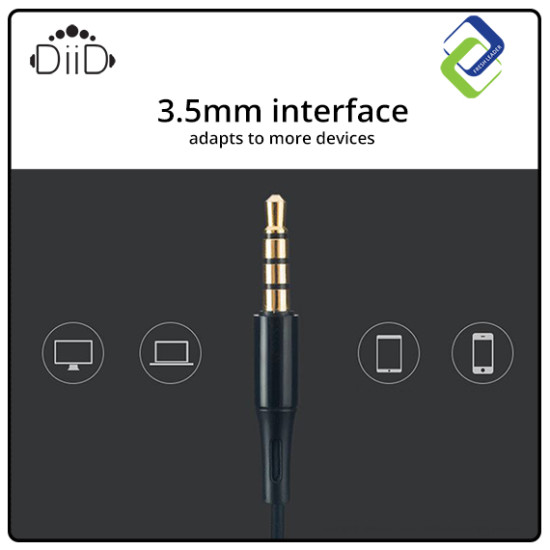 DIID ID58 Music In-Ear Earphones: Premium Sound with Built-in Mic DIID ID58 Music In-Ear Earphones: Premium Sound with Built-in Mic