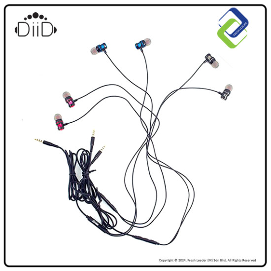 DIID ID58 Music In-Ear Earphones: Premium Sound with Built-in Mic DIID ID58 Music In-Ear Earphones: Premium Sound with Built-in Mic