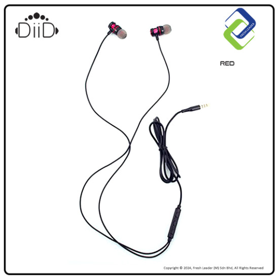 DIID ID58 Music In-Ear Earphones: Premium Sound with Built-in Mic DIID ID58 Music In-Ear Earphones: Premium Sound with Built-in Mic