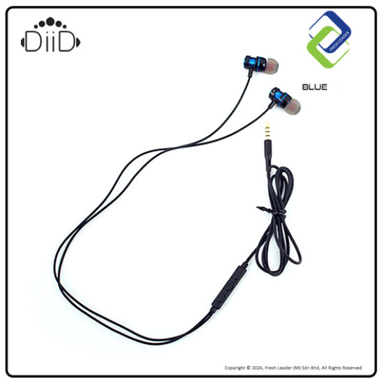 DIID ID58 Music In-Ear Earphones: Premium Sound with Built-in Mic DIID ID58 Music In-Ear Earphones: Premium Sound with Built-in Mic
