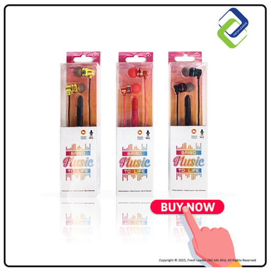 Clear Sound Wired Earphones DiiD ID60 – Microphone for Calls & Music Clear Sound Wired Earphones DiiD ID60 – Microphone for Calls & Music