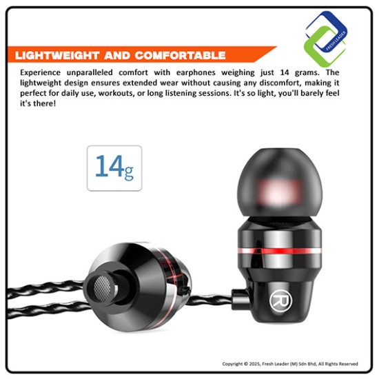 DiiD ID60 Earphones - Crystal Clear Sound and Microphone