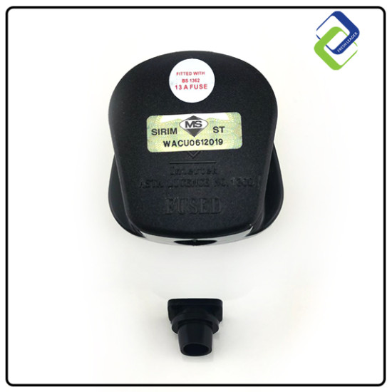 Safe and Certified 13 Amp 3 Pin Plug Top with SIRIM Seal of Approval Safe and Certified 13 Amp 3 Pin Plug Top with SIRIM Seal of Approval