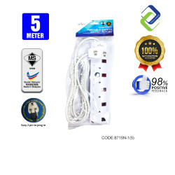 5M Length Infineo Full Copper Extension: SIRIM Certified (5 Way Socket)