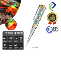 LED Voltage Tester Pen with Straight Screwdriver Head: Reliable Electrical Testing Tool