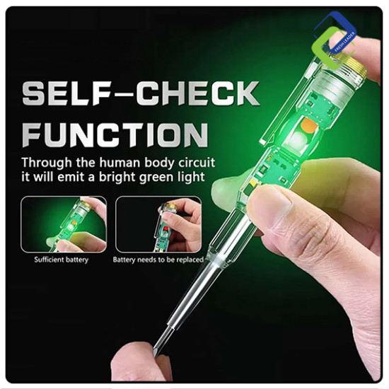 LED Voltage Tester Pen with Straight Screwdriver Head: Reliable Electrical Testing Tool LED Voltage Tester Pen with Straight Screwdriver Head: Reliable Electrical Testing Tool