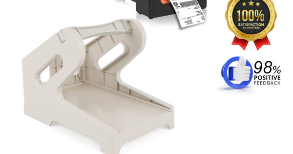 Versatile Thermal Printer Label Holder Stand - Beige/Black - Fresh ...