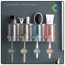 4-Cup Toothbrush Holder: Keep Your Bathroom Tidy and Stylish