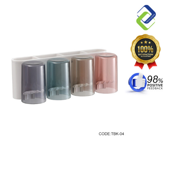 4-Cup Toothbrush Holder: Keep Your Bathroom Tidy and Stylish 4-Cup Toothbrush Holder: Keep Your Bathroom Tidy and Stylish