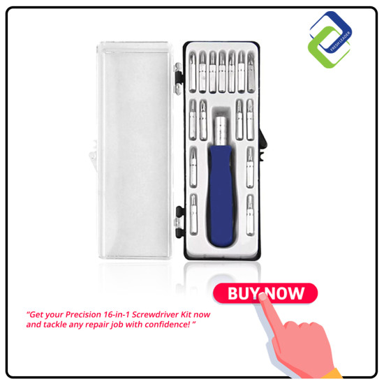 Precision 16-in-1 Screwdriver Kit: Essential Repair Toolbox