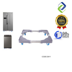 Adjustable Washing Machine & Refrigerator Base Stand – Heavy Duty 200kg Load, 48–64cm, Stainless Steel Frame