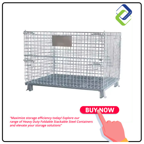 Heavy Duty Foldable Stackable Steel Containers: Ultimate Storage Heavy Duty Foldable Stackable Steel Containers: Ultimate Storage